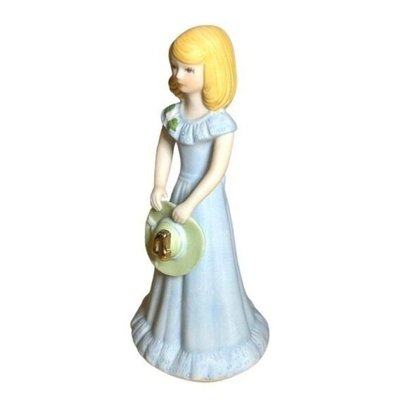 Enesco Growing Up Girls Birthday Porcelain Figurine Blonde Birthday Age 14 or 4 - Picture 6 of 13